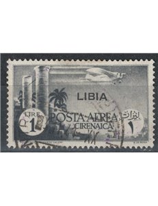 LIBIA 1941 Posta aerea di Cirenaica soprastampata us