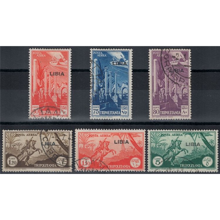 LIBYA 1941 Tripolitania Airmail overprinted 6v us