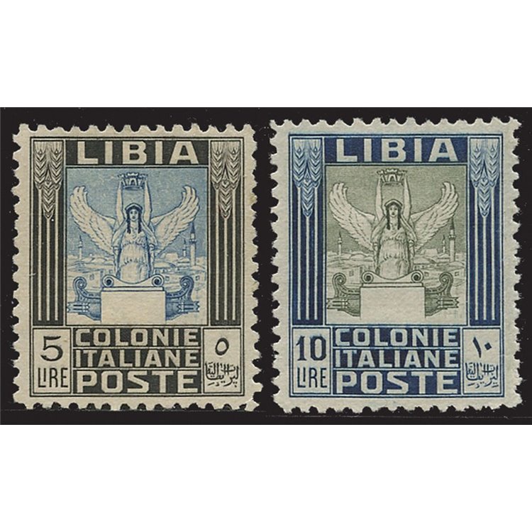 LIBIA 1937 Serie Pittorica 2v MH*