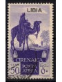 LIBIA 1936 Posta aerea 50c violetto (soprast. in alto) us