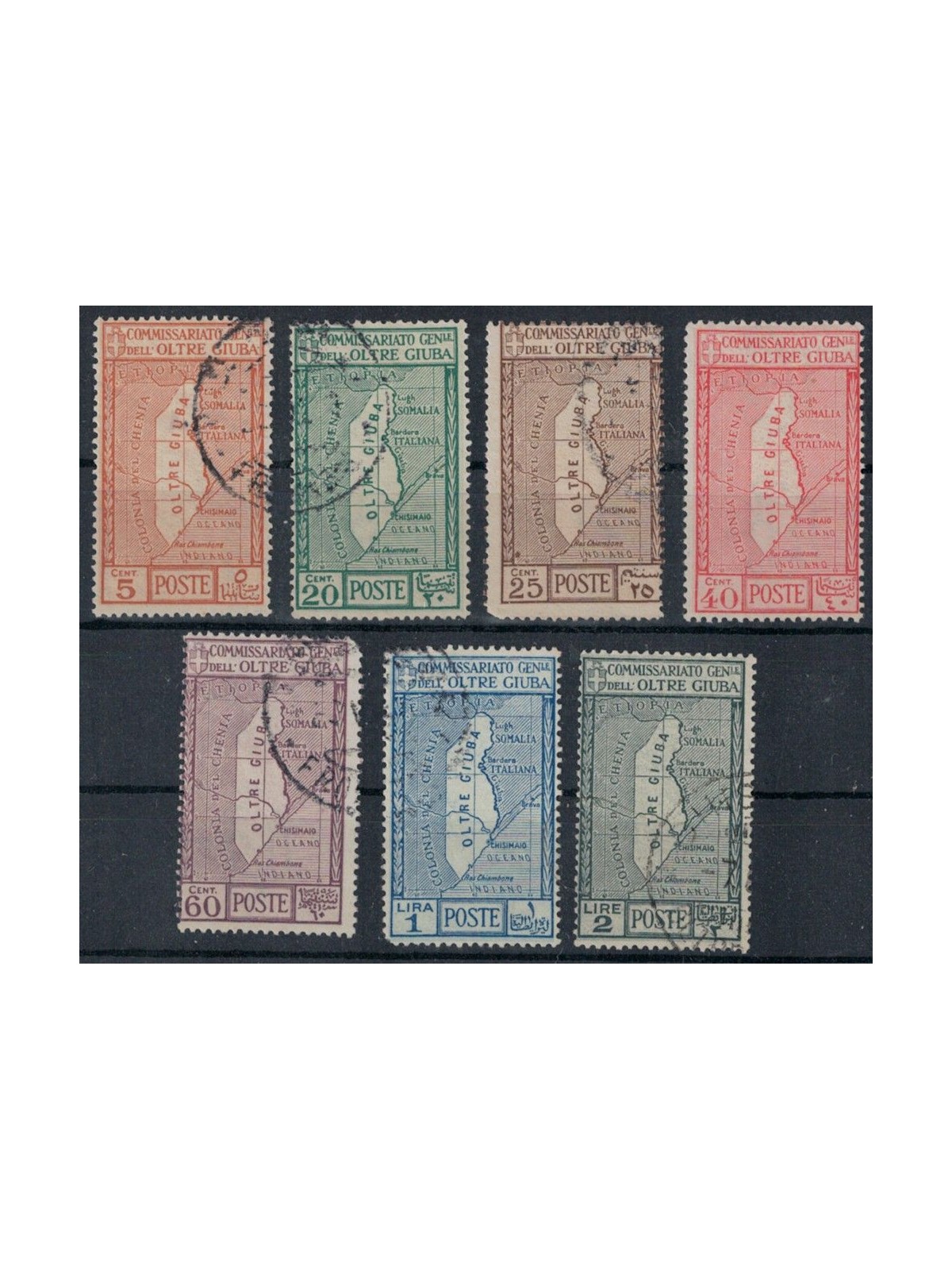 OLTRE GIUBA 1926 Annessione dell'Oltre Giuba 7v us