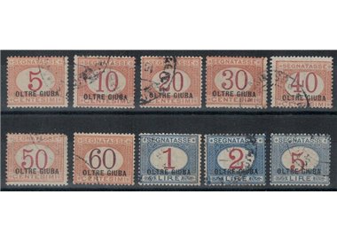 OLTRE GIUBA 1925 Segnatasse 10v us