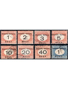 ITALIAN SOMALIA 1923 Postage Due 8v us