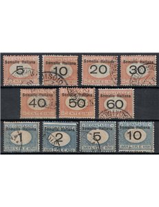 ITALIAN SOMALIA 1926 Postage Due 11v us