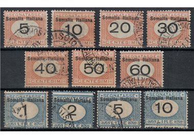 SOMALIA ITALIANA 1926 Segnatasse 11v us