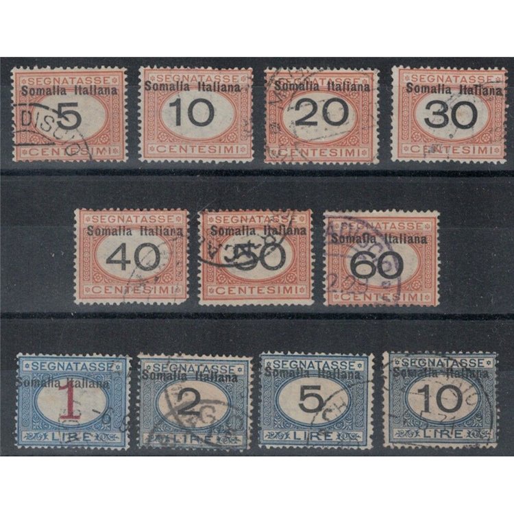 SOMALIA ITALIANA 1926 Segnatasse 11v us