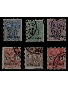 OLTRE GIUBA 1925 Segnatasse vaglia 6v us ©