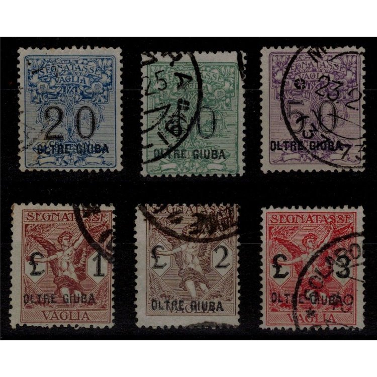 OLTRE GIUBA 1925 Postage due money order 6v us ©