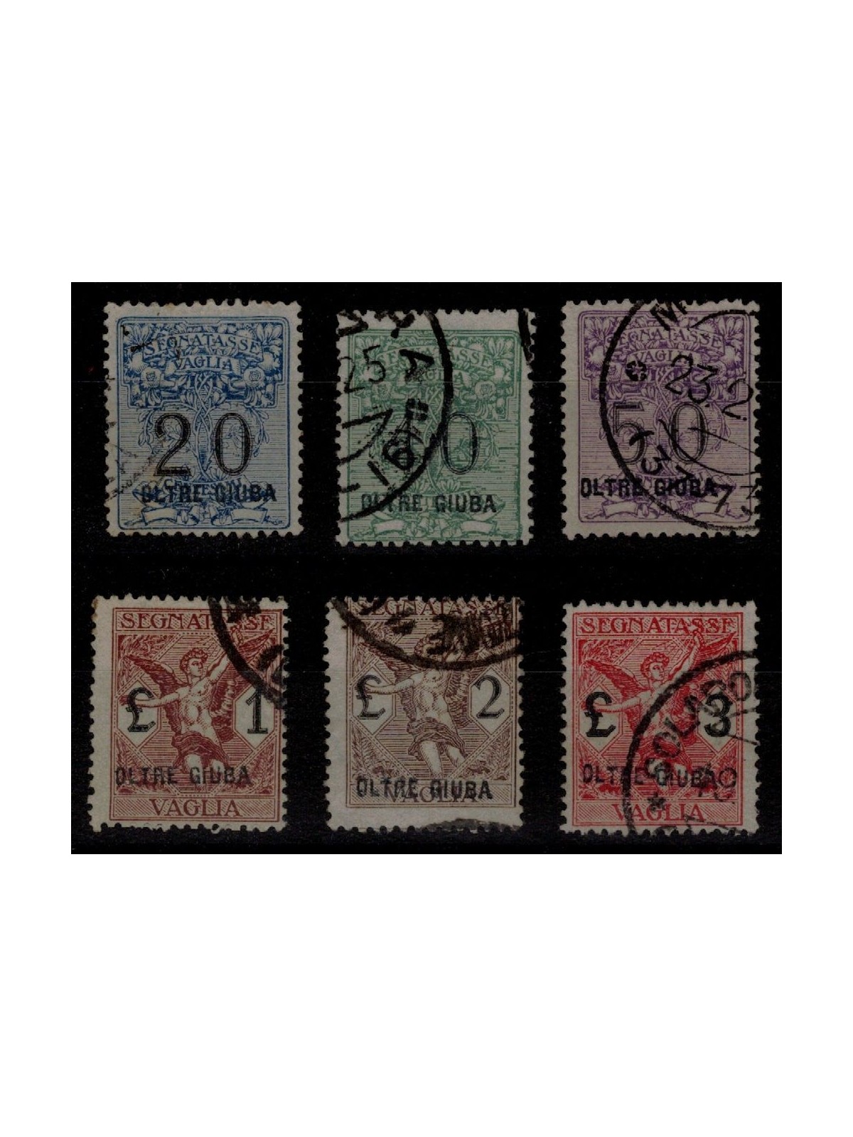 OLTRE GIUBA 1925 Postage due money order 6v us ©