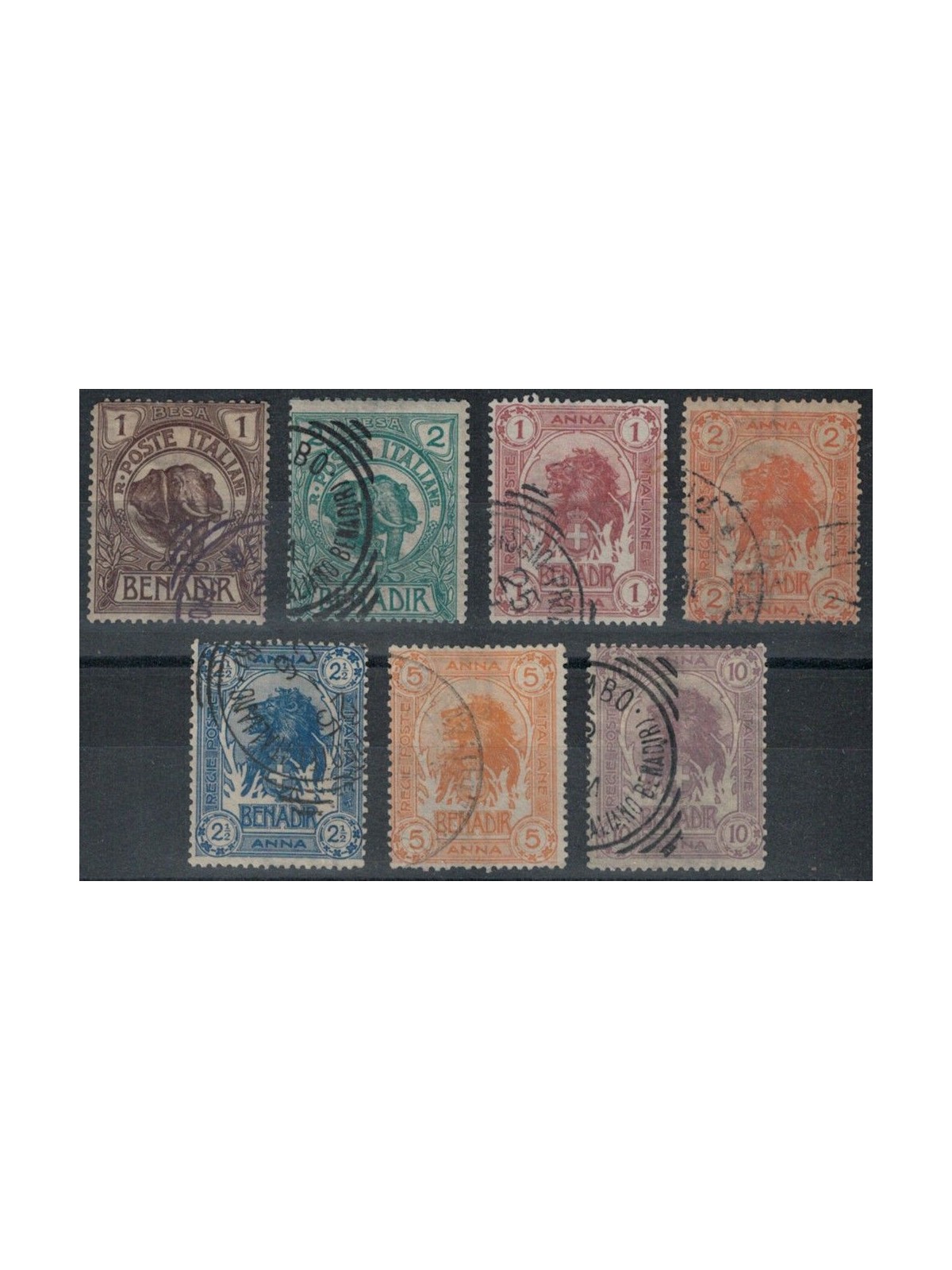 ITALIAN SOMALIA 1903 Ordinary series 7v us