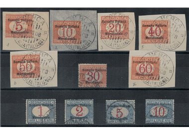 ITALIAN SOMALIA 1906 Postage Due 11v us ©