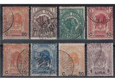 ITALIAN SOMALIA 1906-16 Ordinary series 8v us