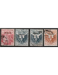 ITALIAN SOMALIA 1916 Red Cross 4v us