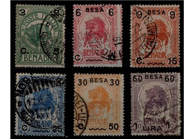 SOMALIA ITALIANA 1922 Serie ordinaria in besa 6v us