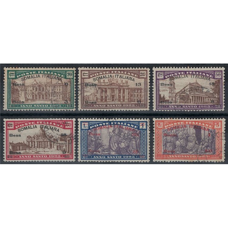 ITALIAN SOMALIA 1925 Holy Year 6v us