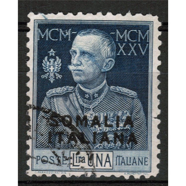 SOMALIA ITALIANA 1925-26 Giubileo del Re 1£ dent. 11 us