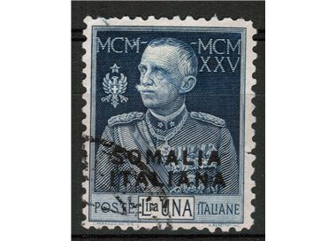ITALIAN SOMALIA 1925-26 King's Jubilee 1£ dent. 11 us