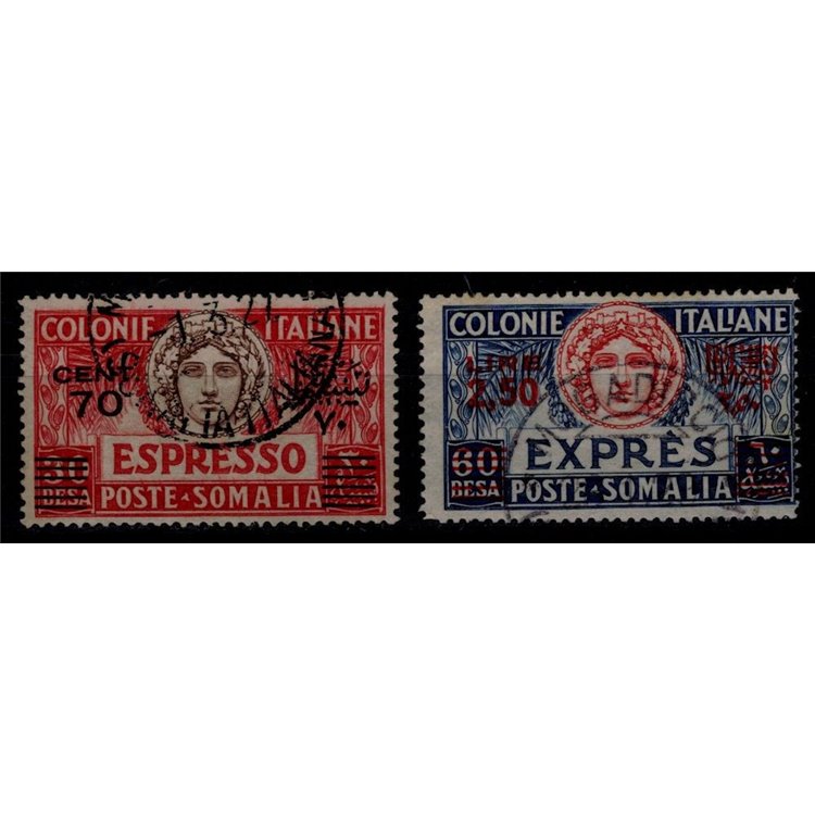 SOMALIA ITALIANA 1926 Espressi 2v us