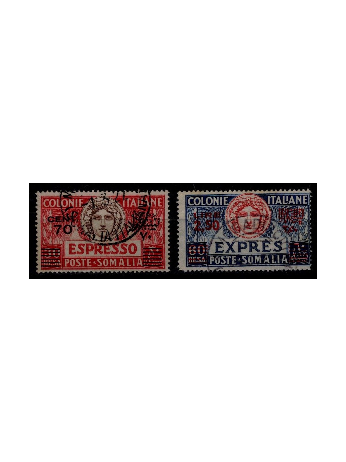 SOMALIA ITALIANA 1926 Espressi 2v us