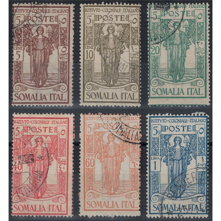 ITALIAN SOMALIA 1926 Italian Colonial Institute 6v us