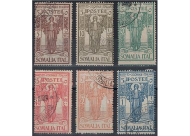 SOMALIA ITALIANA 1926 Istituto Coloniale Italiano 6v us