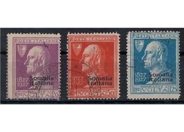 ITALIAN SOMALIA 1927 Alessandro Volta 3v us