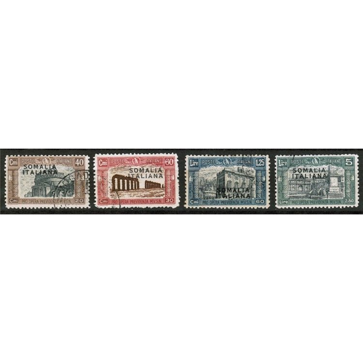 SOMALIA ITALIANA 1927 Milizia I 4v us