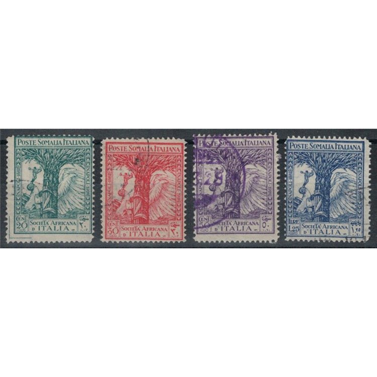 ITALIAN SOMALIA 1928 African Society of Italy 4v us
