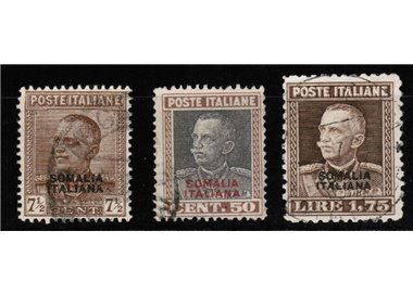 ITALIAN SOMALIA 1928-29 Parmeggiani Type 3v us