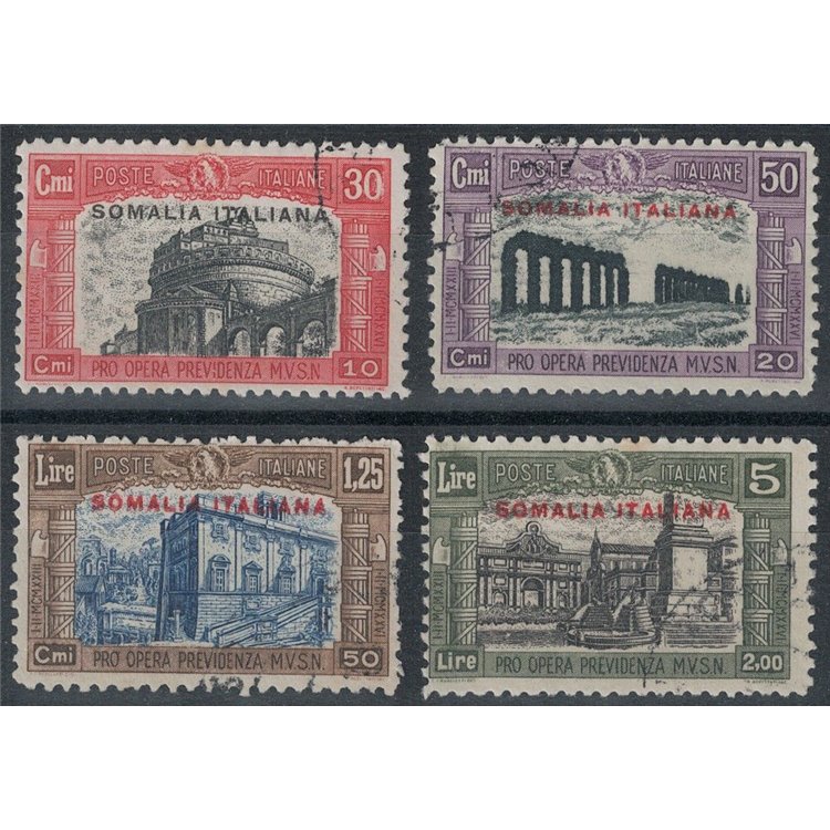 SOMALIA ITALIANA 1929 Milizia II 4v us