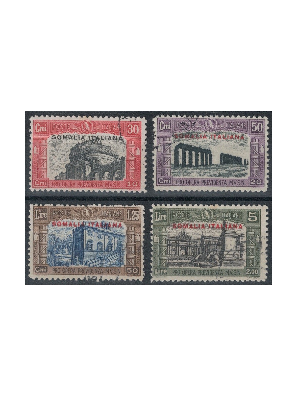 ITALIAN SOMALIA 1929 Militia II 4v us