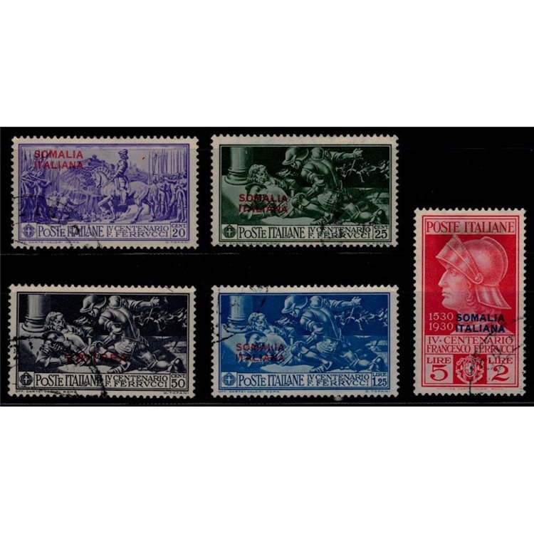 ITALIAN SOMALIA 1930 Francesco Ferrucci 5v us
