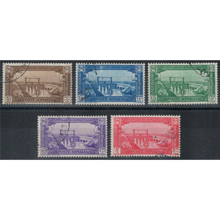 ITALIAN SOMALIA 1930 Italian Colonial Agricultural Institute 5v us