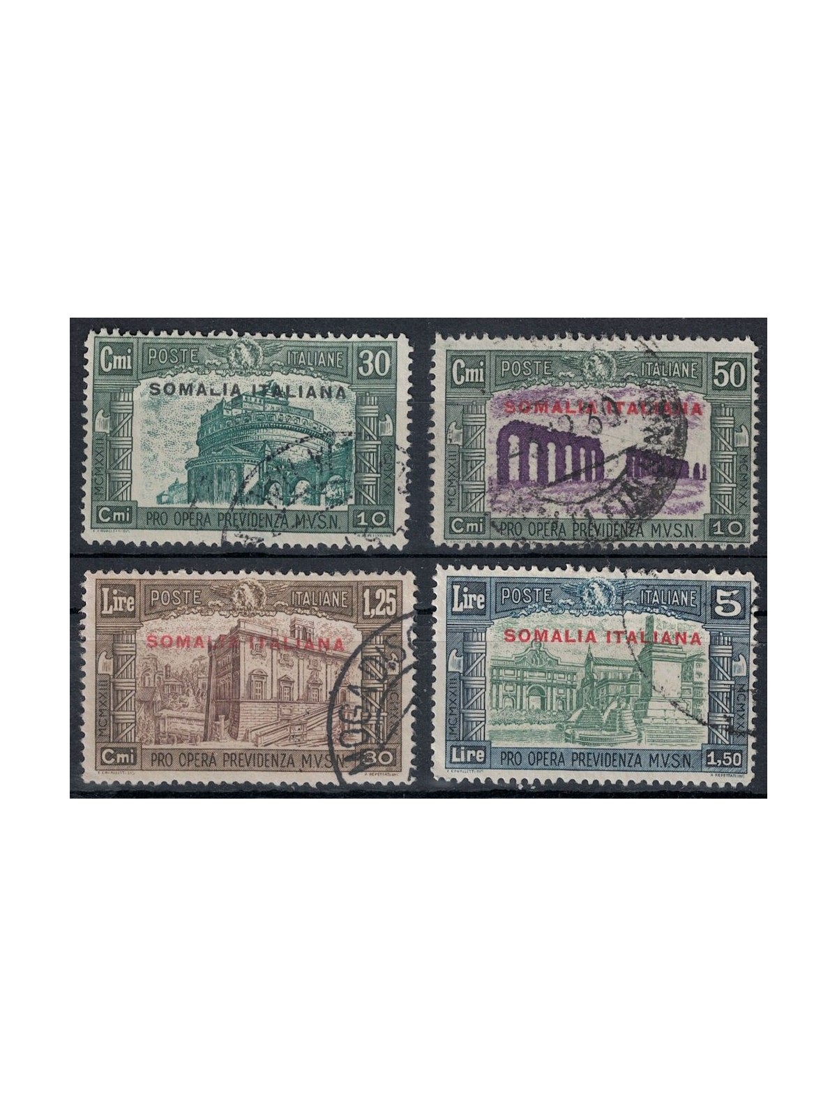 ITALIAN SOMALIA 1930 Militia III 4v us