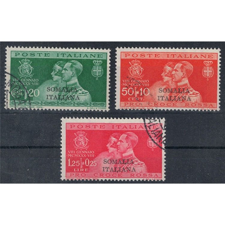 ITALIAN SOMALIA 1930 Wedding of Prince Umberto 3v us