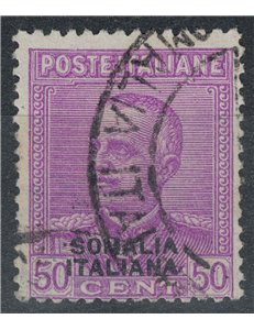 ITALIAN SOMALIA 1930 Parmeggiani Type 50c lilac us