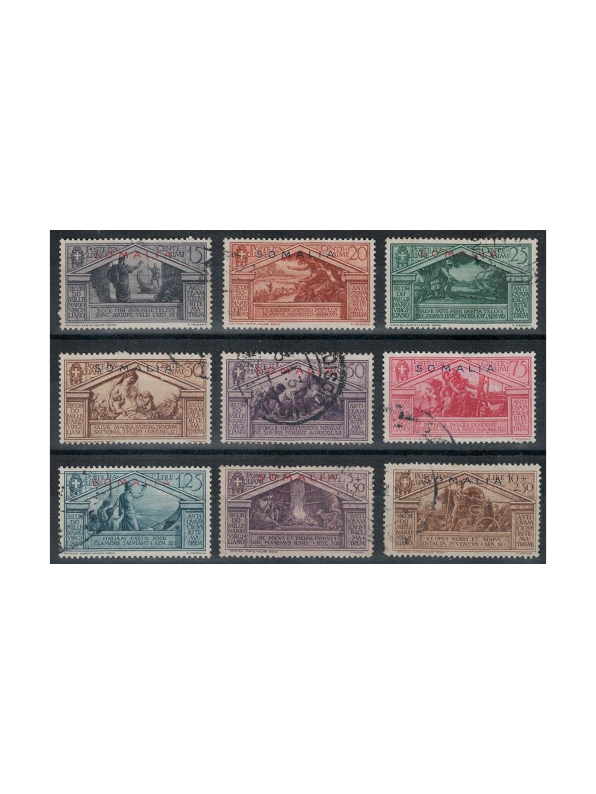 SOMALIA ITALIANA 1930 Virgilio 9v us