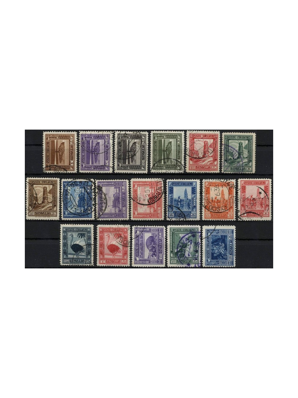 SOMALIA ITALIANA 1932 Serie Pittorica 18v us