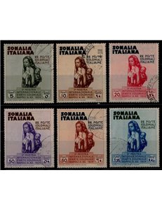 ITALIAN SOMALIA 1934 Colonial Art Exhibition 6v us