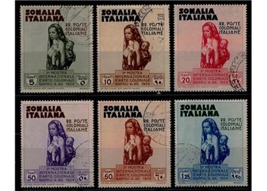 SOMALIA ITALIANA 1934 Mostra d'arte Coloniale 6v us