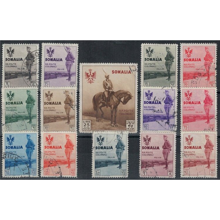 ITALIAN SOMALIA 1935 King's Journey to Somalia 14v us
