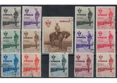 ITALIAN SOMALIA 1935 King's Journey to Somalia 14v us