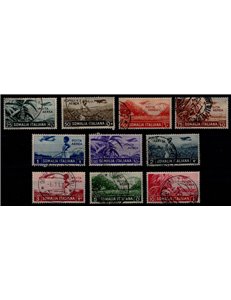 SOMALIA ITALIANA 1936 Serie Pittorica (posta aerea) 10v us