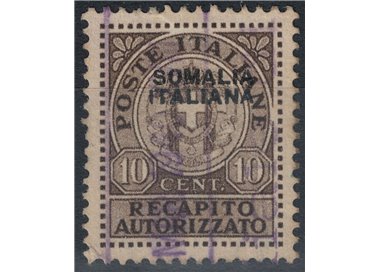 ITALIAN SOMALIA 1939 Authorized delivery us