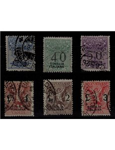 SOMALIA ITALIANA 1926 Segnatasse vaglia 6v us ©