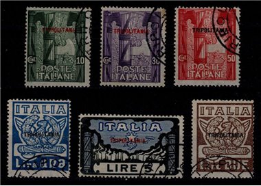 TRIPOLITANIA 1923 Marcia su Roma 6v us