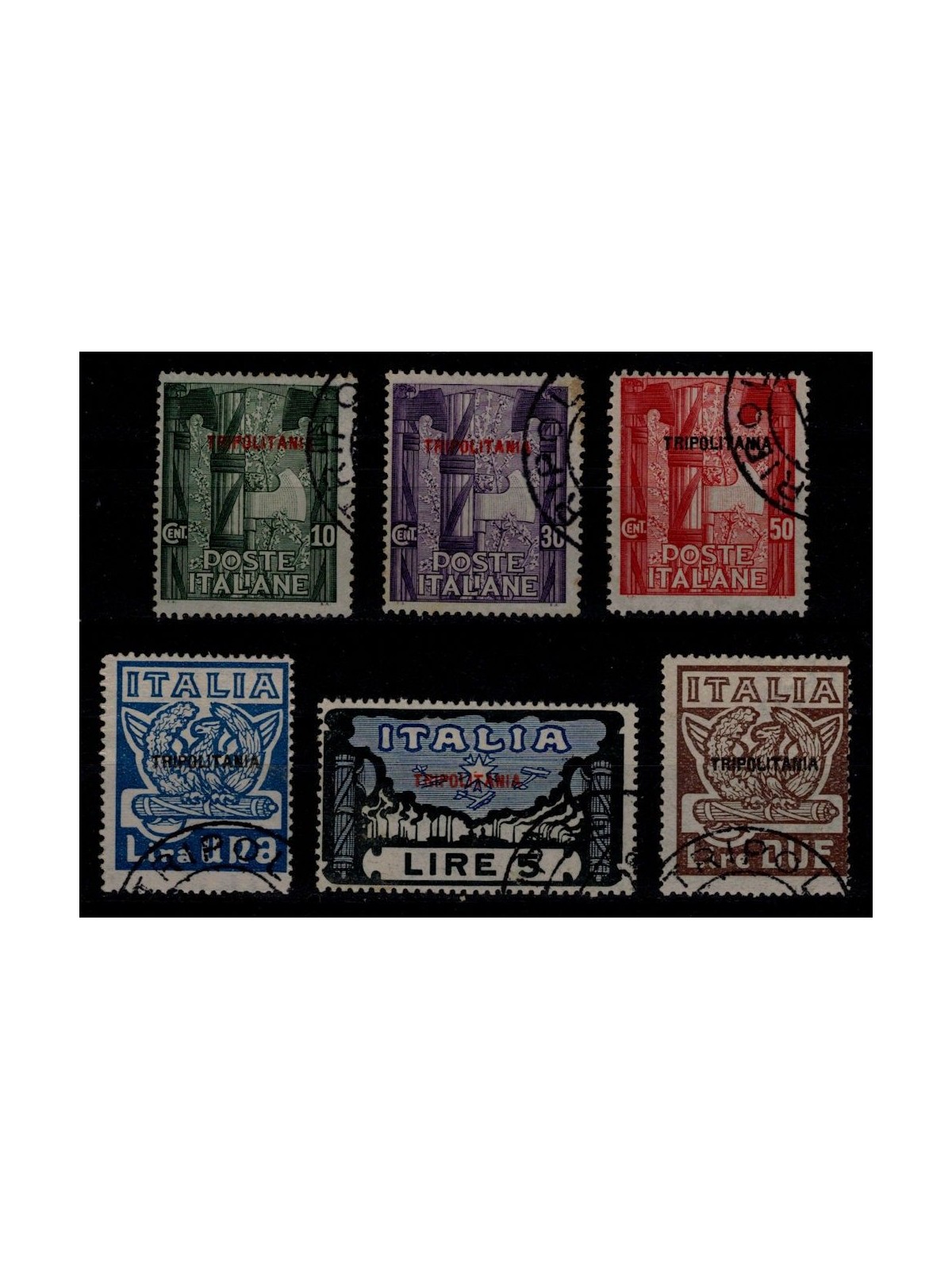 TRIPOLITANIA 1923 March on Rome 6v us