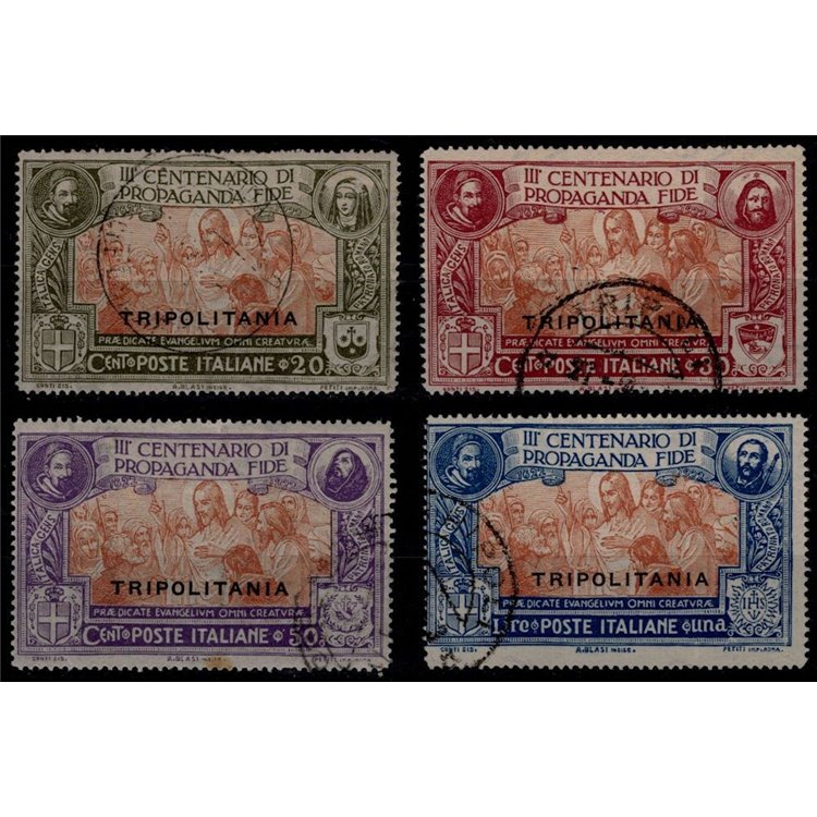 TRIPOLITANIA 1923 Propaganda Fide 4v us