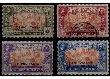 TRIPOLITANIA 1923 Propaganda Fide 4v us