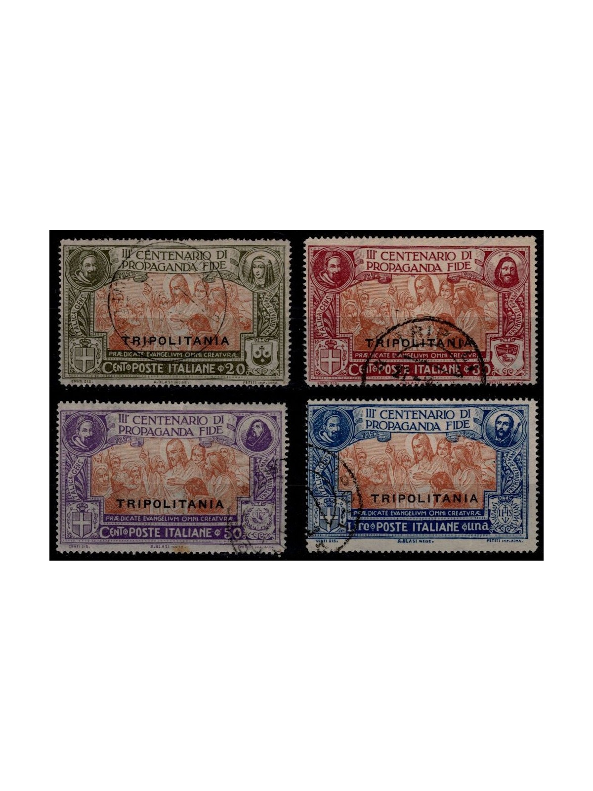 TRIPOLITANIA 1923 Propaganda Fide 4v us